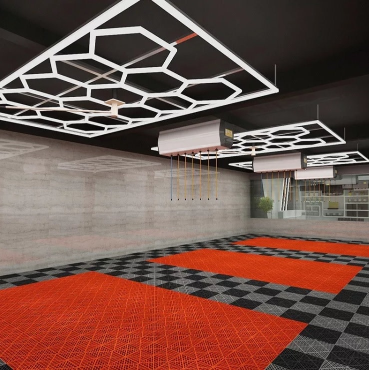 TM Led nid d abeille , Hexagon Lighting , Eclairage hexagonale , Eclairage led nid d abeille 241 x 478 cm