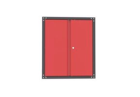 OUTLET Armoire modulaire suspendue pour outils avec portes NOIR / Rouge