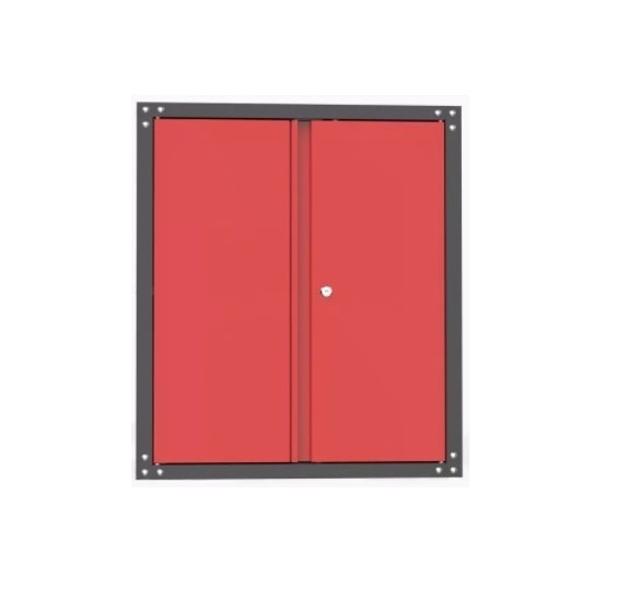 OUTLET Armoire modulaire suspendue pour outils avec portes NOIR / Rouge