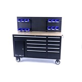 Établi TM de 158 cm avec 10 tiroirs, une porte et une paroi arrière