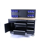 Établi TM de 158 cm avec 10 tiroirs, une porte et une paroi arrière