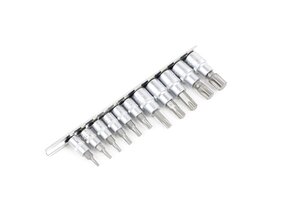 Ensemble de douilles TORX TM 11 pièces professionnelles en 1/4" et 3/8