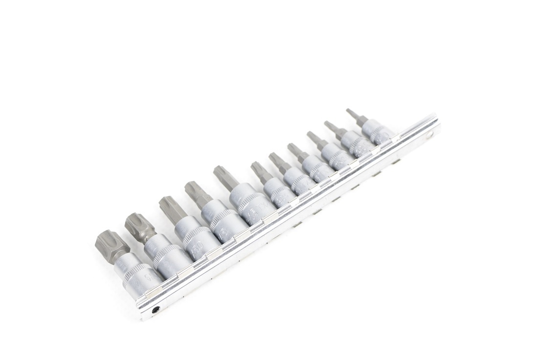 Ensemble de douilles TORX TM 11 pièces professionnelles en 1/4" et 3/8