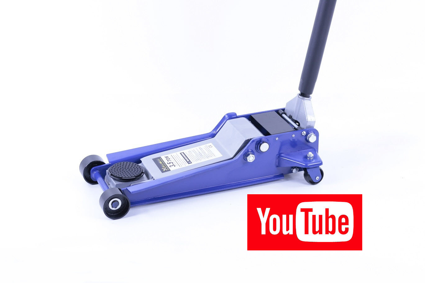 Cric de voiture extra bas, cric de garage, double vérin de 3,5 tonnes