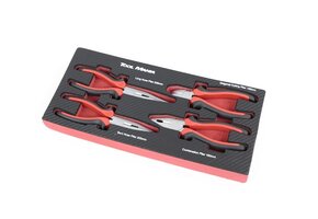 TM 4 Pièces Ensemble de Pinces Grip, Insert en Mousse à Motif Carbone