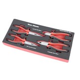 TM 4 Pièces Ensemble de Pinces Grip, Insert en Mousse à Motif Carbone