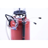 Système de collecte d'huile / Aspirateur d'huile TM avec bac en acier ROUGE.