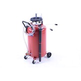Système de collecte d'huile / Aspirateur d'huile TM avec bac en acier ROUGE.