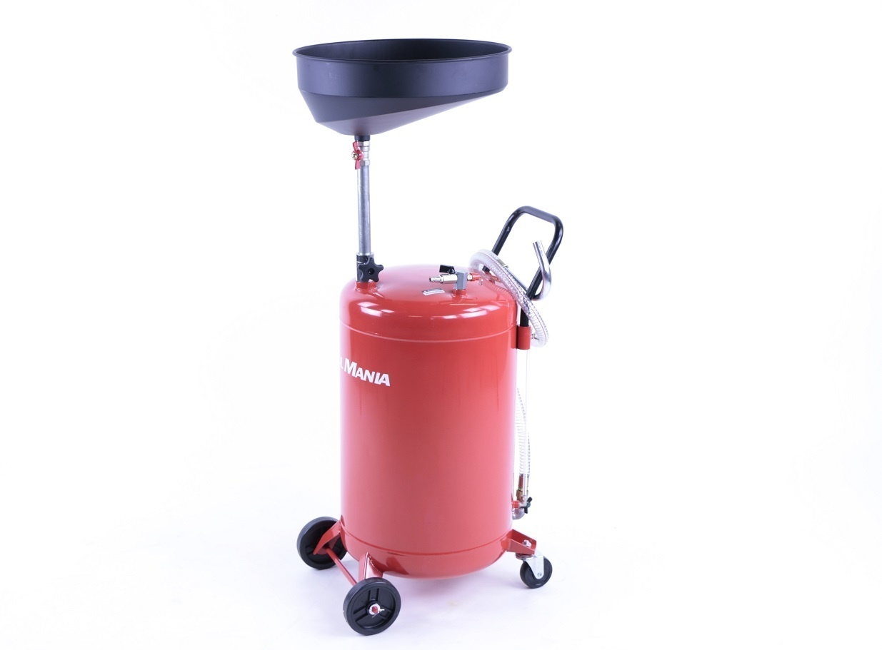 Système de récupération d'huile TM avec bac en acier ROUGE.