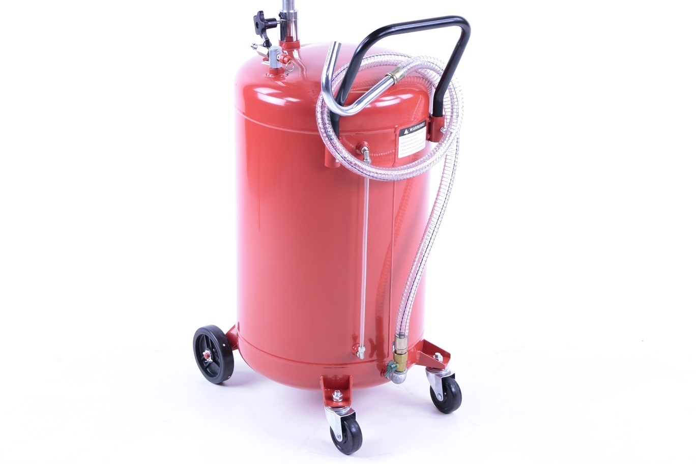 Système de récupération d'huile TM avec bac en acier ROUGE.