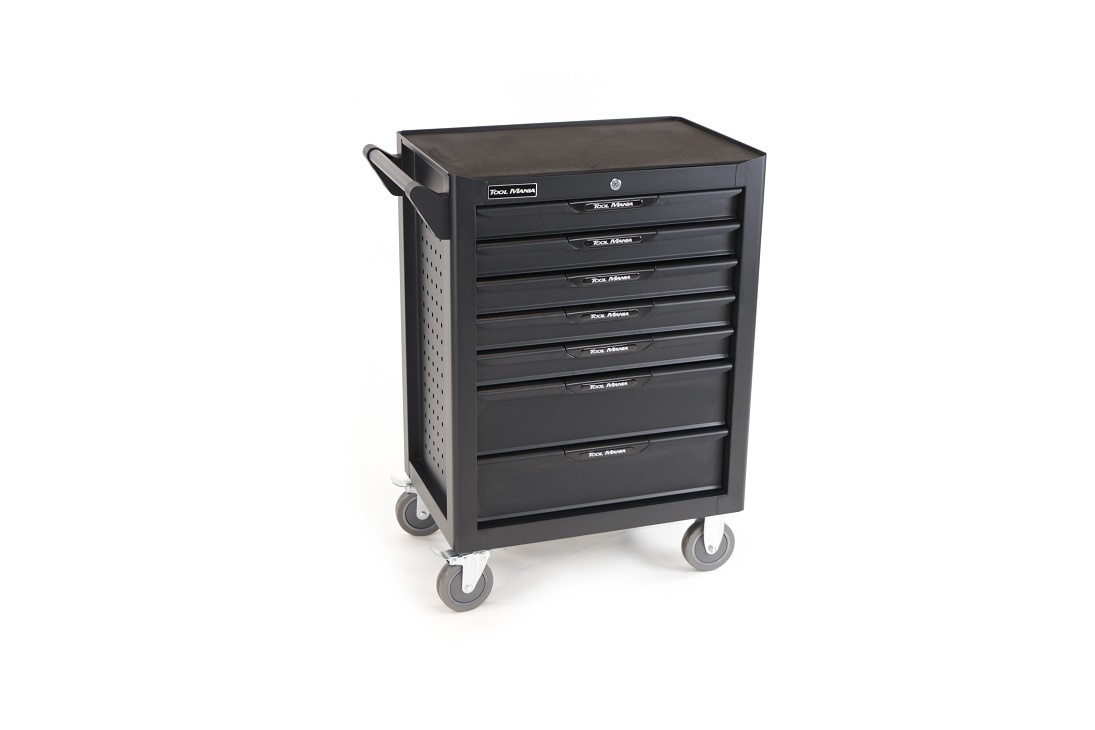 TM Profi 283 Pièces Chariot à Outils Rempli Noir