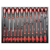 TM Profi 283 Pièces Chariot à Outils Rempli Noir