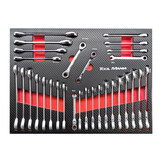 TM Profi 283 Pièces Chariot à Outils Rempli Noir