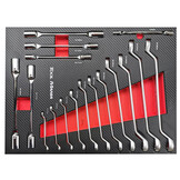 TM Profi 283 Pièces Chariot à Outils Rempli Noir