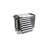 Chariot à outils XL Premium TM, rempli de 274 pièces, avec porte et incrustations en carbone.