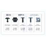 Ensemble de 60 clips de carrosserie avec vis pour VW, AUDI TM