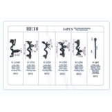 Ensemble de 54 clips de garniture pour faisceau de câblage TM