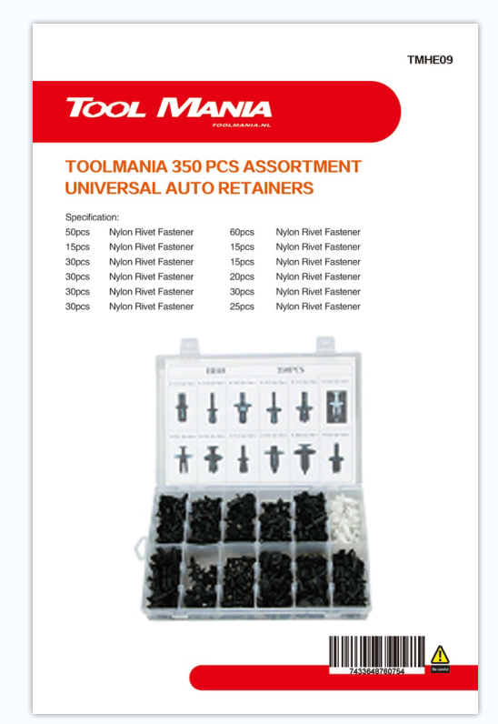 Ensemble de 350 clips de garniture pour BMW, BENZ, MAZDA, VW TM