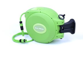 "Enrouleur de tuyau de jardin TM de 30 mètres, boîte de rangement murale pour tuyau, enrouleur d'eau