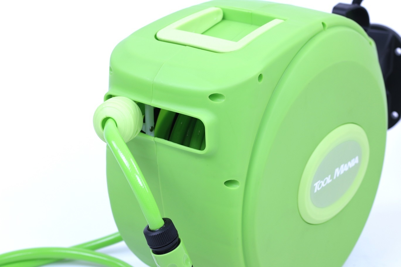 Enrouleur de tuyau de jardin TM de 15 mètres, boîte de rangement murale pour tuyau, enrouleur d'eau