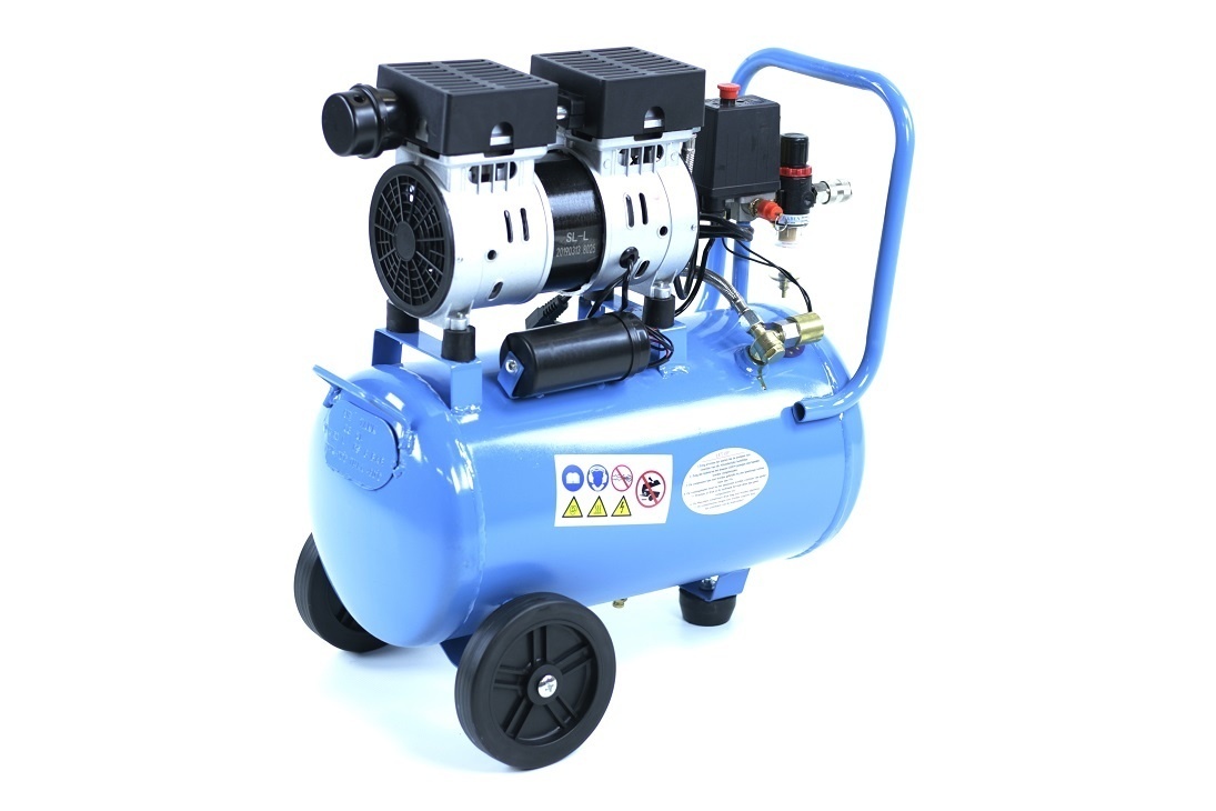 TM compresseur d'air silencieux de 30 litres, 0,75 CV, 230V