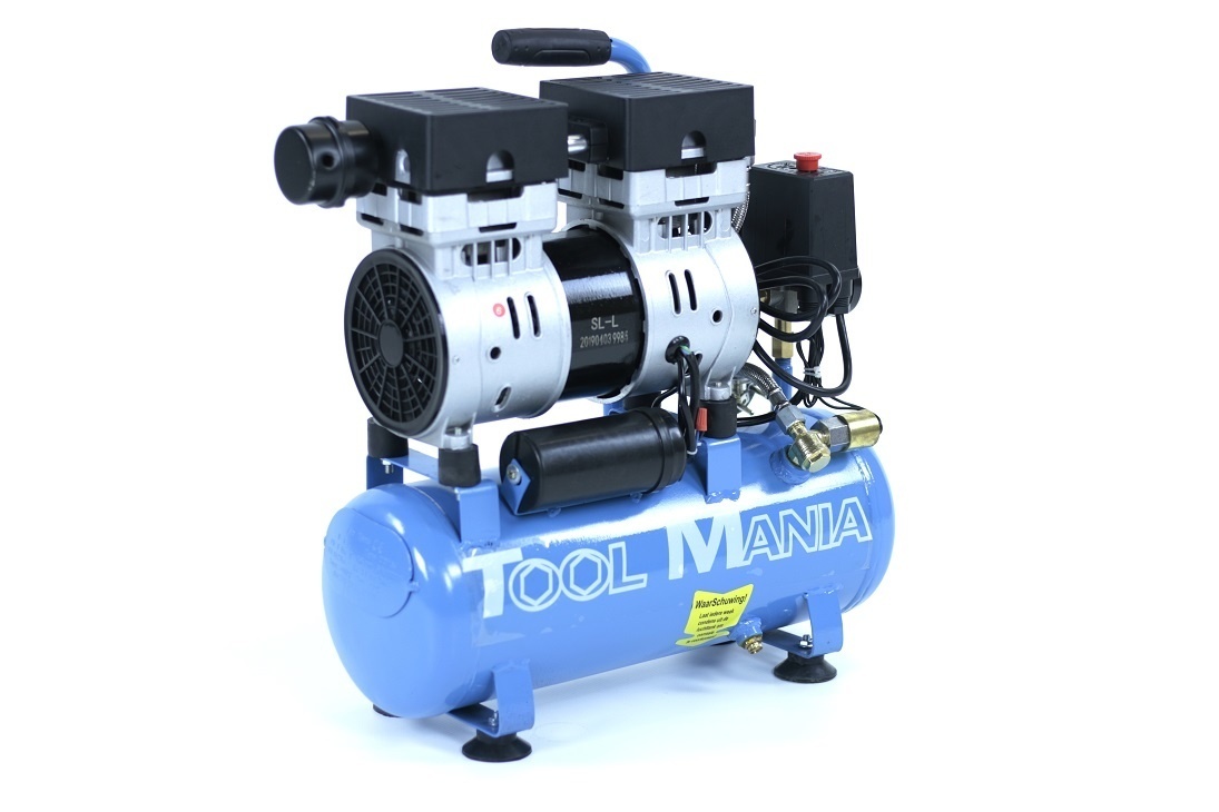 TM compresseur d'air silencieux de 6 litres TM avec 1 CV et 230V