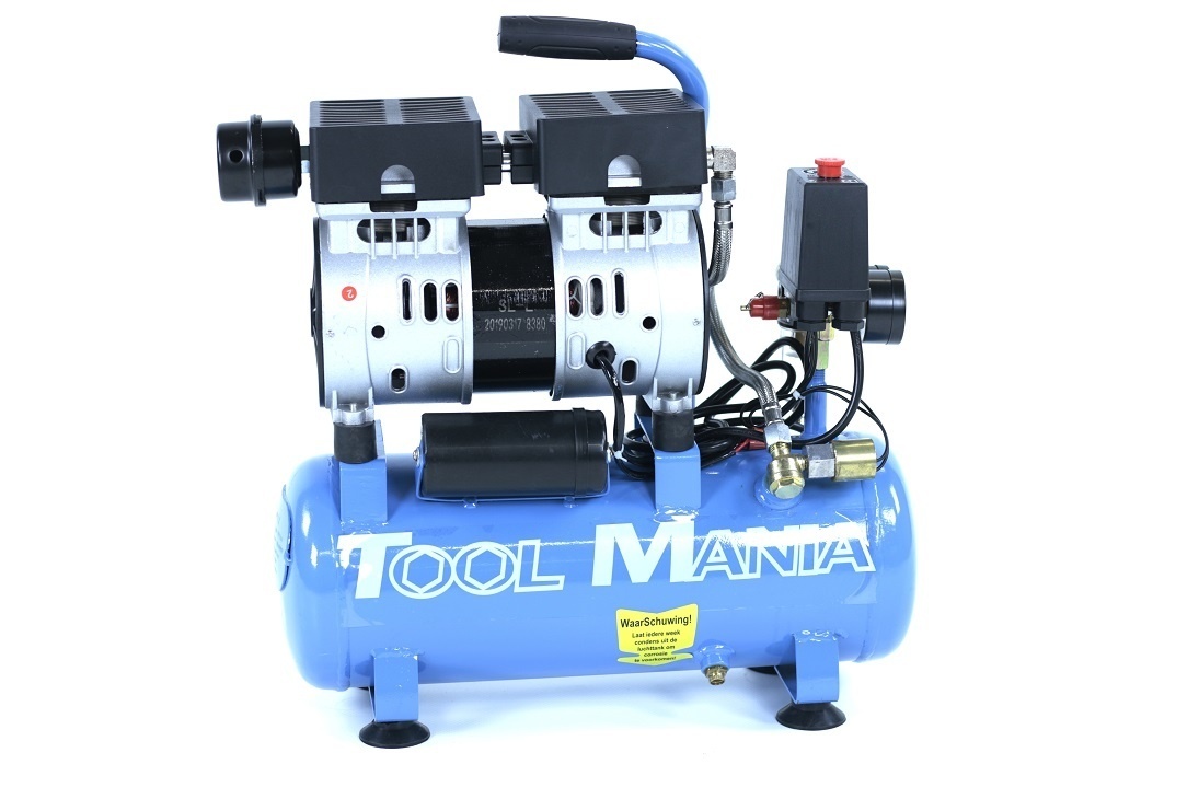 TM compresseur d'air silencieux de 6 litres 0,75 CV 230V