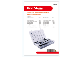 TM Assortiment de 415 clips de garniture pour FORD, NISSAN, BMW, HYUNDAI, HONDA.