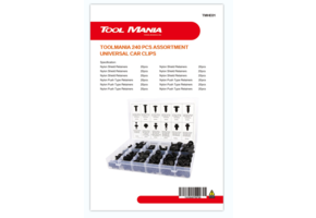TM Assortiment de 240 clips de garniture pour FORD, BMW, HONDA.