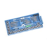 Ensemble de 40 pièces pour tarauder et couper au pas métrique, de M3 à M12.