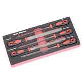 Ensemble de 5 limes métalliques TM avec insert en mousse à effet carbone.