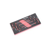 Ensemble de 6 clés Torx à poignée en T TM avec insert en mousse à effet carbone.