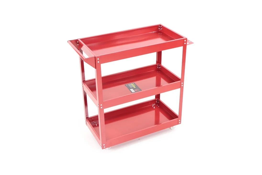TM chariot à outils universel à 3 niveaux, chariot de détail - ROUGE