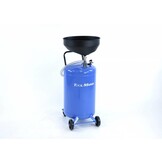 Système de collecte d'huile TM avec bac en acier bleu.