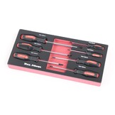 TM Ensemble de 7 tournevis Torx avec plateau en mousse à l'aspect carbone