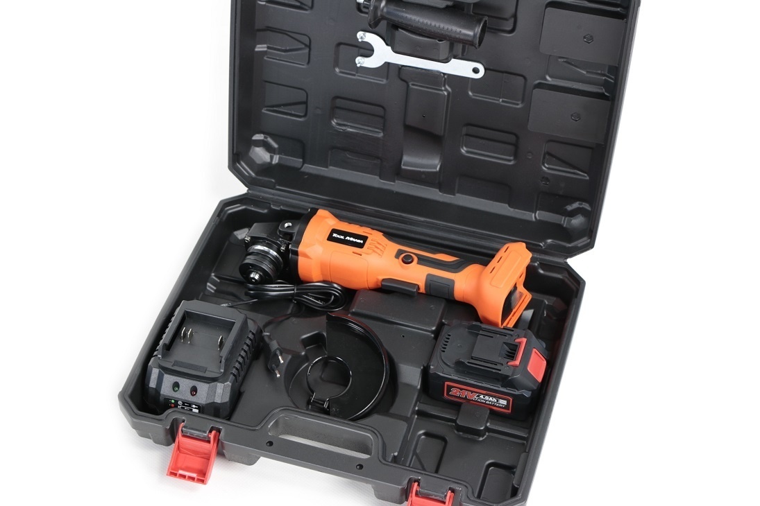 Meuleuse d'angle sans balai TM 21 volts 4,0 AH Li-ion, meuleuse, ponceuse 115 mm