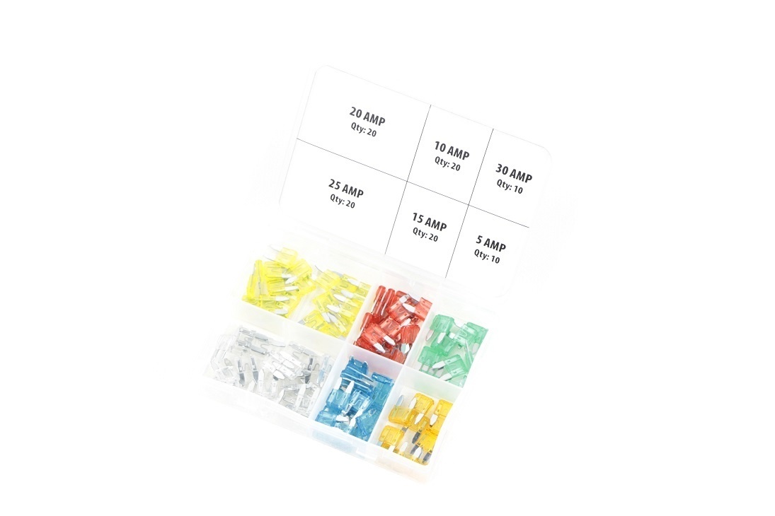 Assortiment de 100 mini-fusibles automobiles TM