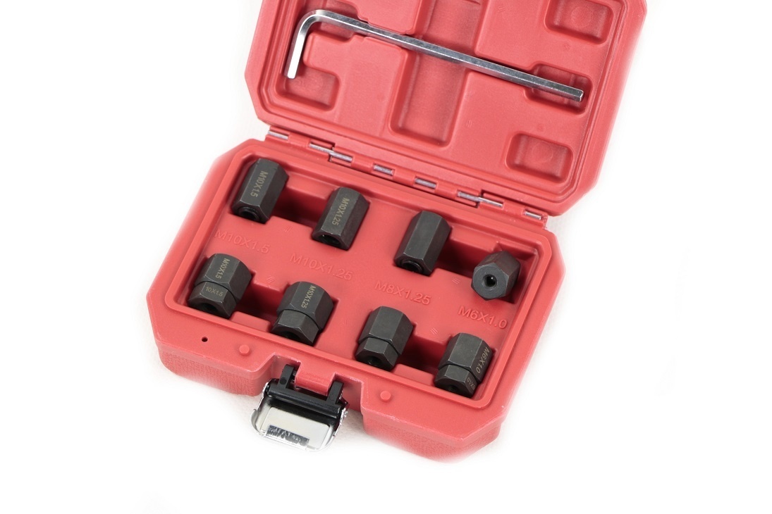 Ensemble de 9 extracteurs de boulons/filetages/tiges filetées de TM