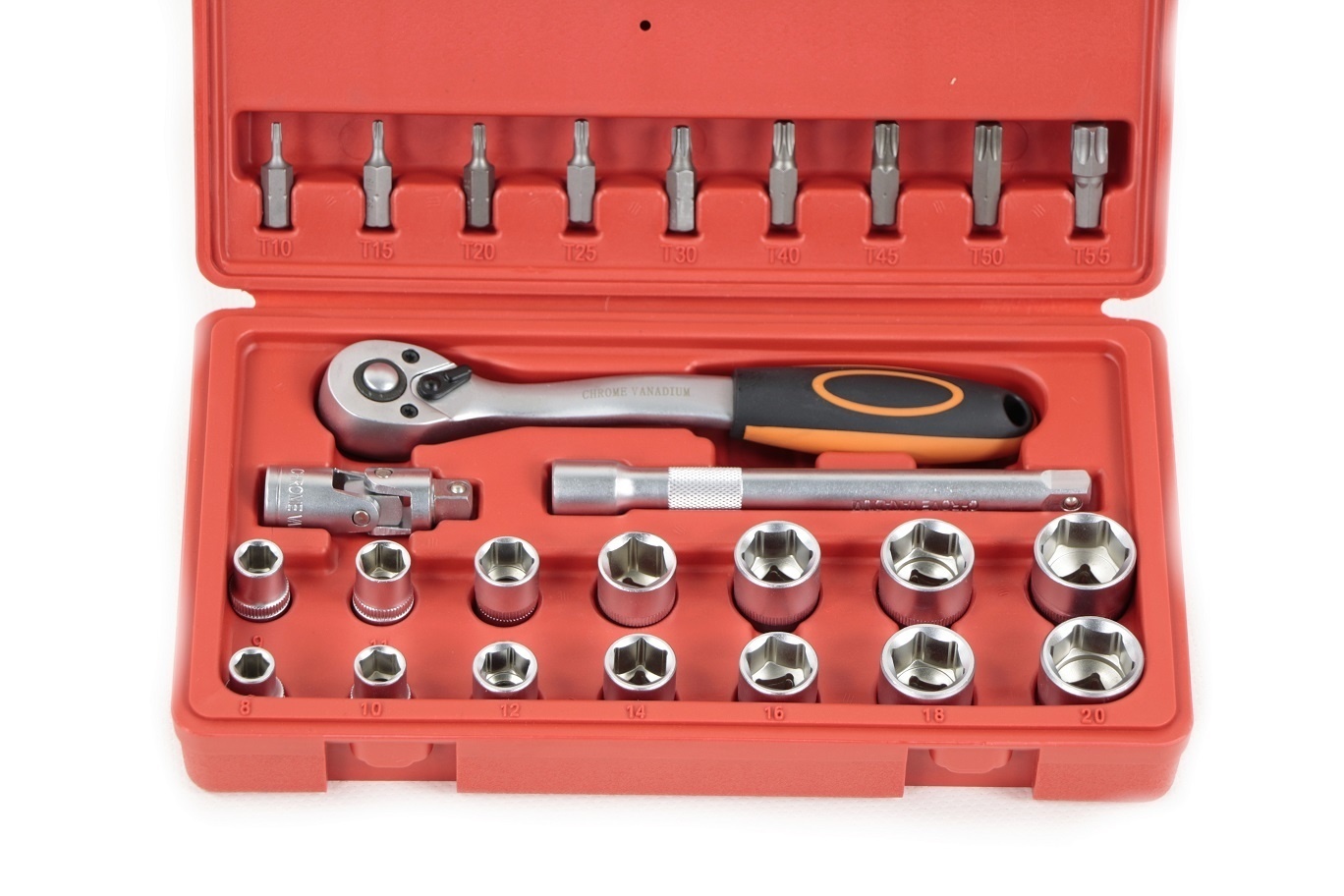 Le jeu de douilles professionnelles de 36 pièces de 3/8 pouce.