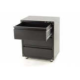 Armoire à outils modulaire à 3 tiroirs NOIR