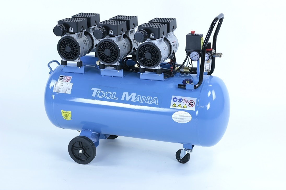 TM Compresseur d'air silencieux de 100 litres, 2,25CV, 230V
