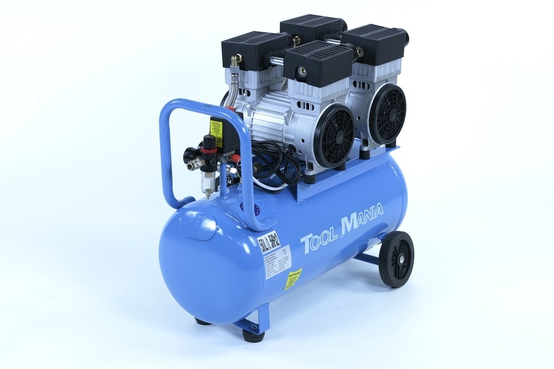 TM Compresseur silencieux de 50 litres, 3 CV, 230V