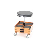 Tabouret d'atelier roulant TM avec 3 tiroirs à outils
