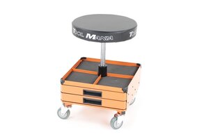 Tabouret d'atelier roulant TM avec 3 tiroirs à outils