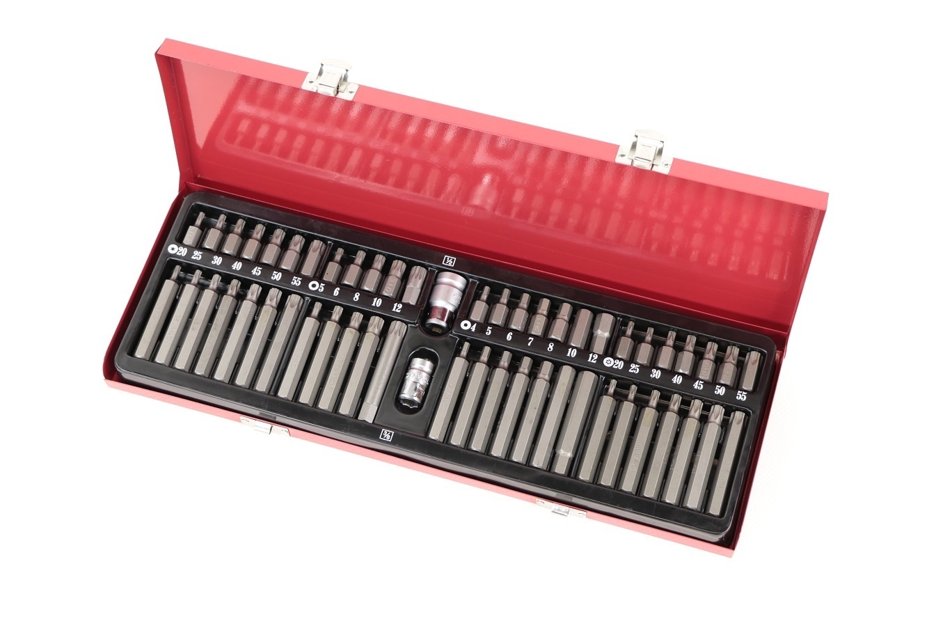 Ensemble de 54 embouts hexagonaux, Torx et à denture multiple de TM.