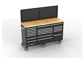 Chariot à outils à 20 tiroirs TM / Établi avec panneau arrière
