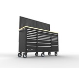 Chariot à outils à 20 tiroirs TM / Établi avec panneau arrière