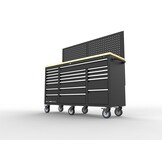 Chariot à outils à 20 tiroirs TM / Établi avec panneau arrière