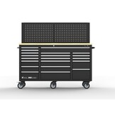 Chariot à outils à 20 tiroirs TM / Établi avec panneau arrière