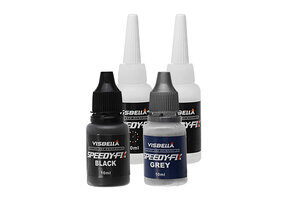 Visbella Speedy-fix est une colle à deux composants, également connue sous le nom de colle cyanoacrylate, qui sèche en quelques secondes.